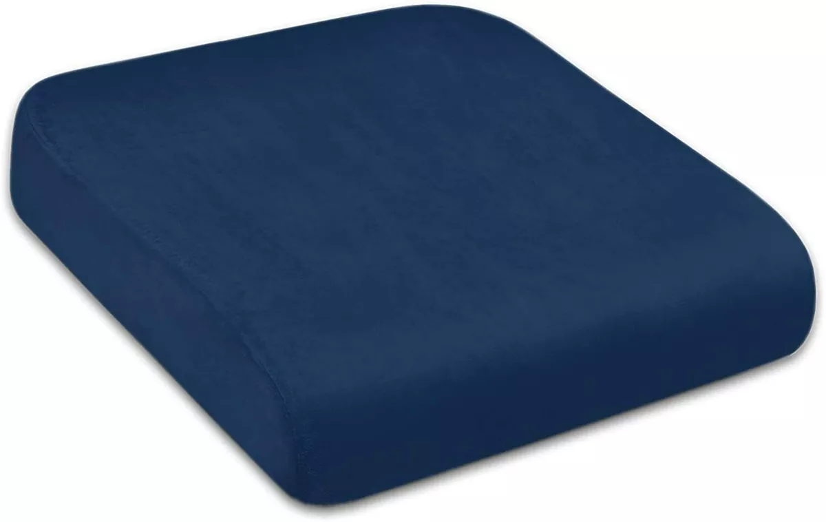 TravelMate Extra Large Memory Foam Seat Cushion Perfect for Office Chair  -Velvet