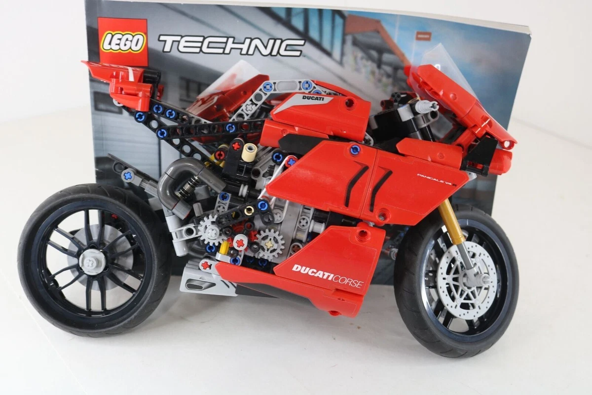 LEGO Technic 42107 DUCATI Panigale V4 R Motor Cycle Toy Building Kit with  Manual