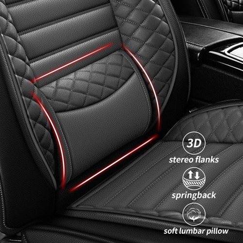 Full Set Car Seat Covers Protector Faux Leather Pad For Jeep WRANGLER 2003-2017 - Picture 4 of 7