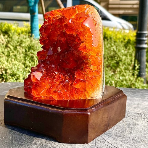 3.5LB Superb Yellow Citrine Crystal Cave Decor Stone Cathedral Geode Specimen - 第 1/17 張圖片