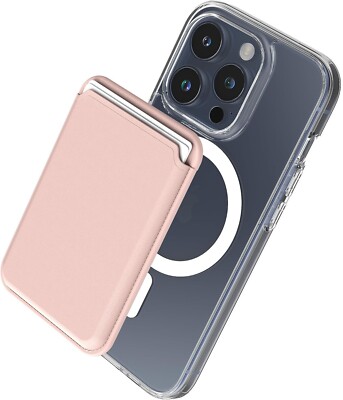 Sinjimoru Leather Card Holder w/MagSafe For iPhone 15,14,13,12 Pro - Main Image