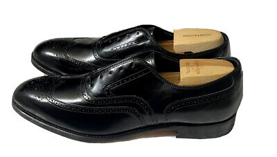 Johnston & Murphy Crown Aristocraft USA Made Black Leather Johnston & Murphy Crown Aristocraft USA Made Black Leather