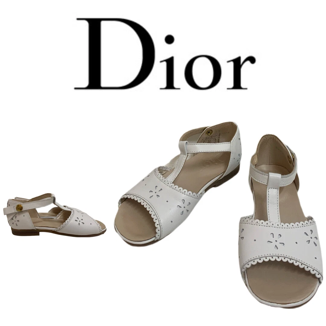 Chaussures à lanières cuir blanc enfant Dior Italie