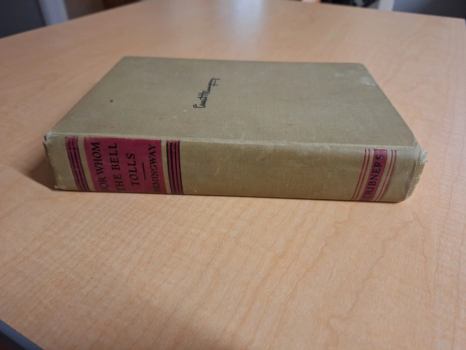For Whom The Bell Tolls by Ernest Hemingway  1946 Edition Vintage Hardcover - Image 2 of 4
