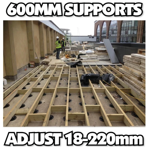 Joist support Pedestal 10-220mm concrete Packs Adjustable risers feet Decking - Picture 5 of 52