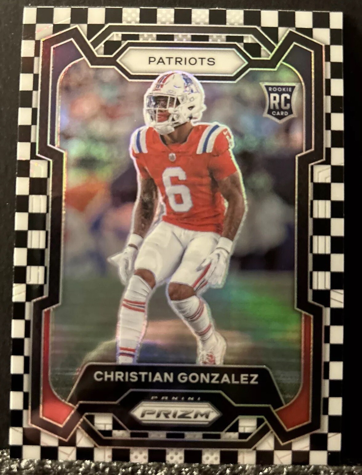 2023 Panini Prizm CHRISTIAN GONZALEZ Rookie Black White Checkerboard RC #369 SSP