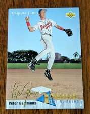 1993 Upper Deck CHIPPER JONES #459 Rookie Peter Gammons 