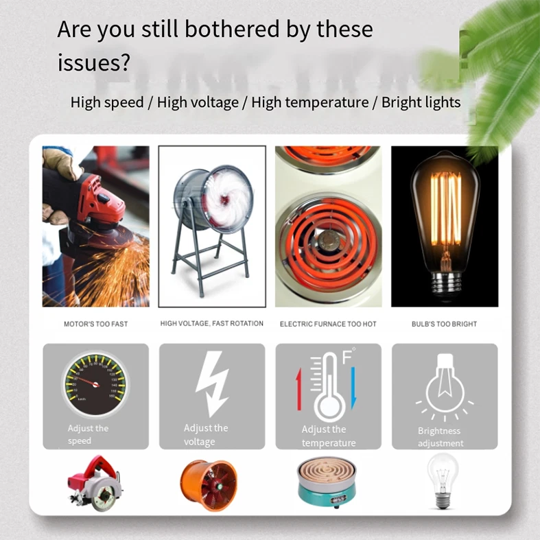 4000W Voltage Regulator Ac 220V High Precision Adjustable Thyristor Electronic - image 3 of 4