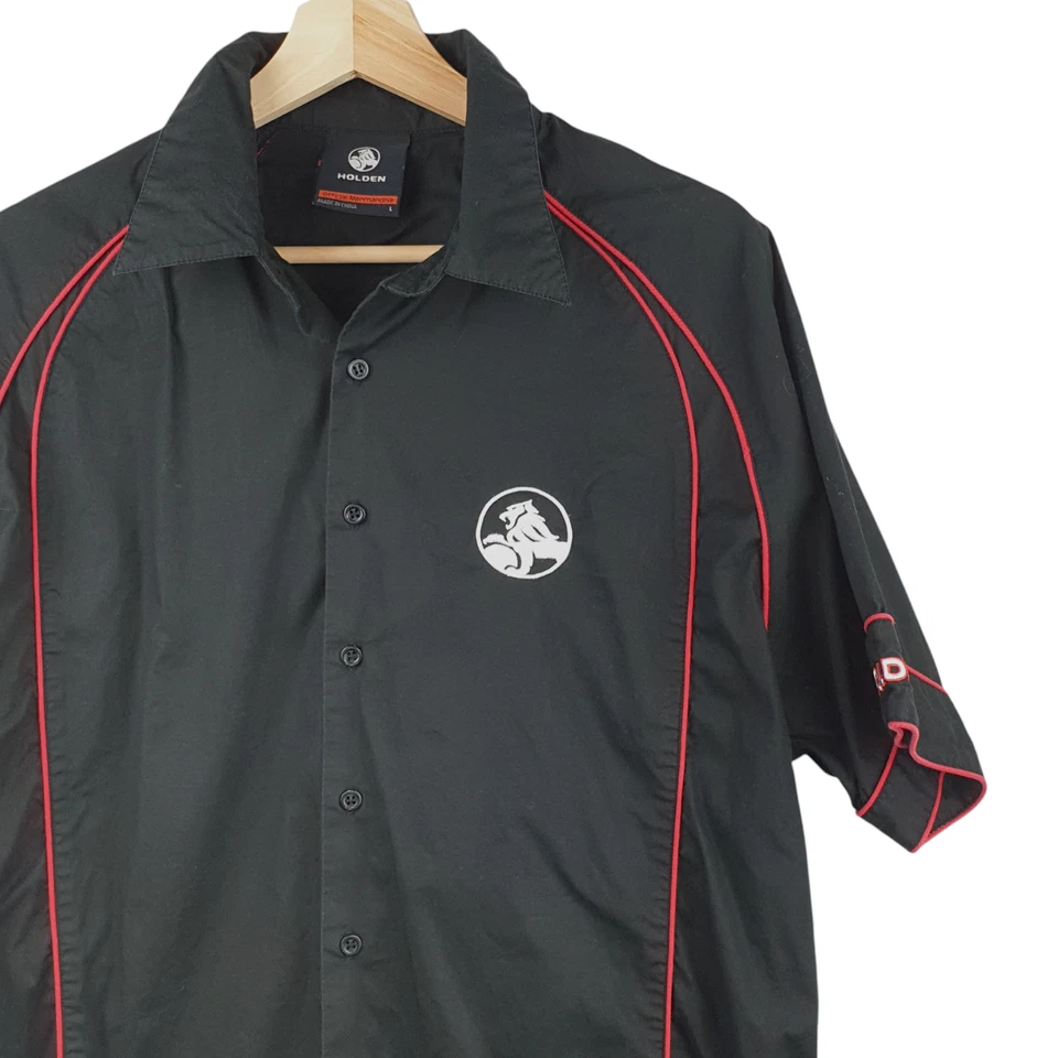 Camisa Para Hombres Holden Cars Go Holden Abotonada Manga Corta Cuello Talla L Negra En muy buena condición Foto 2 de 4