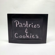 Acme 5x7 Chalkboard Black Metal Framed Signs For Weddings Cafes Retail Parties
