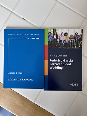 Bundle Bodas De Sangre Blood Wedding Federico Garcia Lorca Critical Guide Study