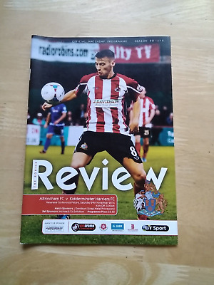 2014/15 ALTRINCHAM FC V KIDDERMINSTER HARRIERS - NATIONAL LEAGUE - FREE P&P