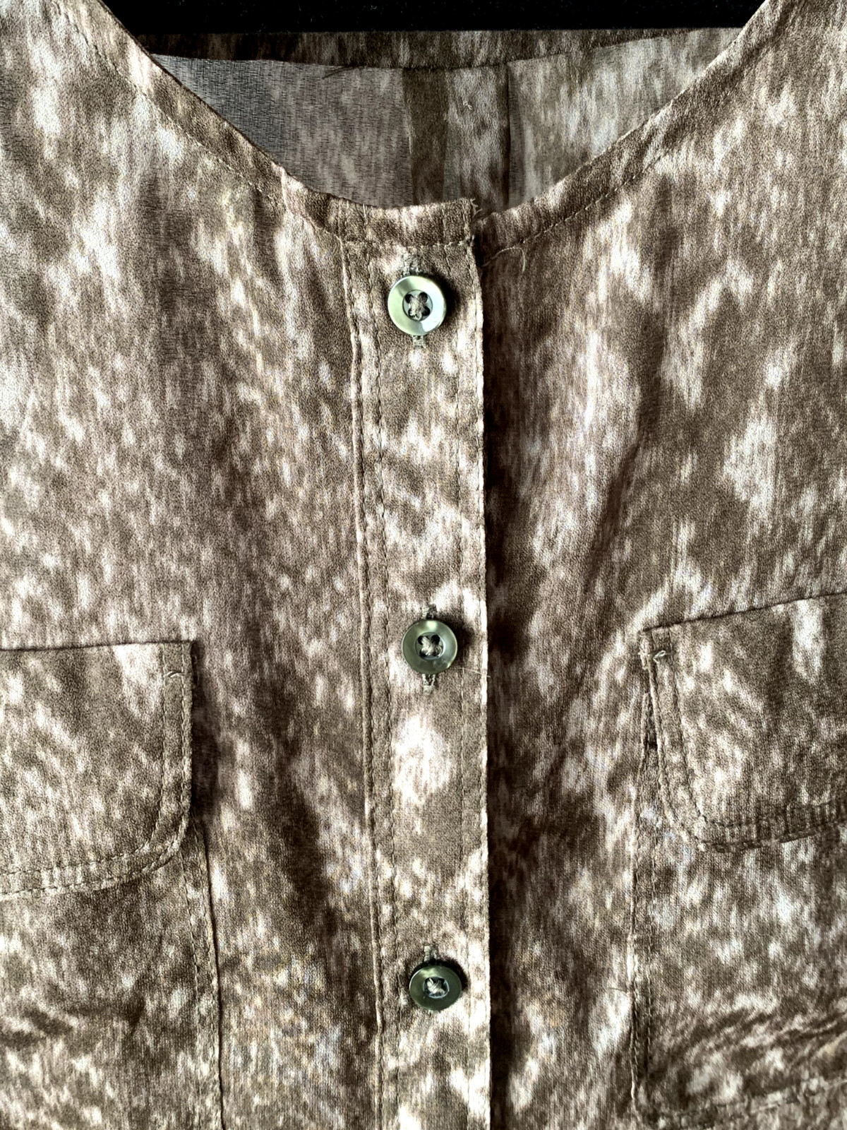 Ann Taylor LOFT Womens Small Python Print Button … - image 6