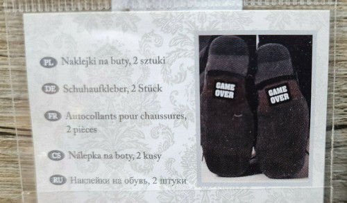 Hochzeit Schuhaufkleber Sticker Brautpaar SHE´S MINE HE´S MINE GAME OVER FUN - Bild 3 von 3