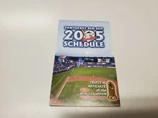 RS20 Pawtucket Red Sox 2005 Minor Baseball Pocket Schedule - Dunkin' Donuts