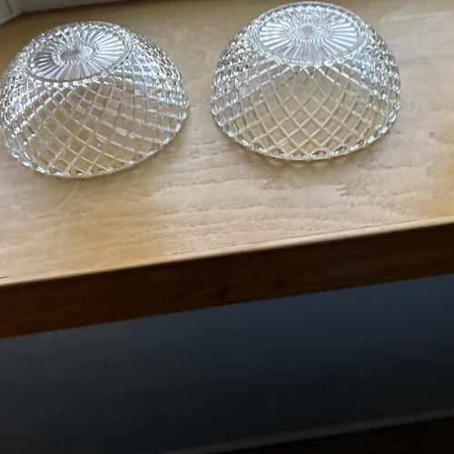 Anchor Hocking Waterford Set Of 2 Serving Bowls Clear Depression Glass 8.25” - Picture 6 of 7