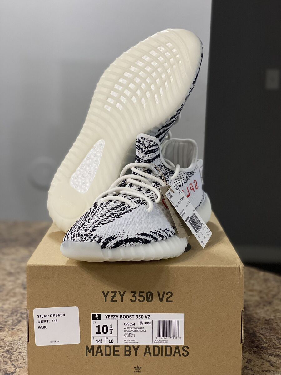 Adidas Yeezy Boost 350 V2 Zebra CP9654 (Size 10.5 Men's) New Adidas Yeezy Boost 350 V2 Zebra CP9654 (Size 10.5 Men's) New
