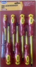 Wickes 8 Piece VDE Screwdriver Set - Including a Tester New 