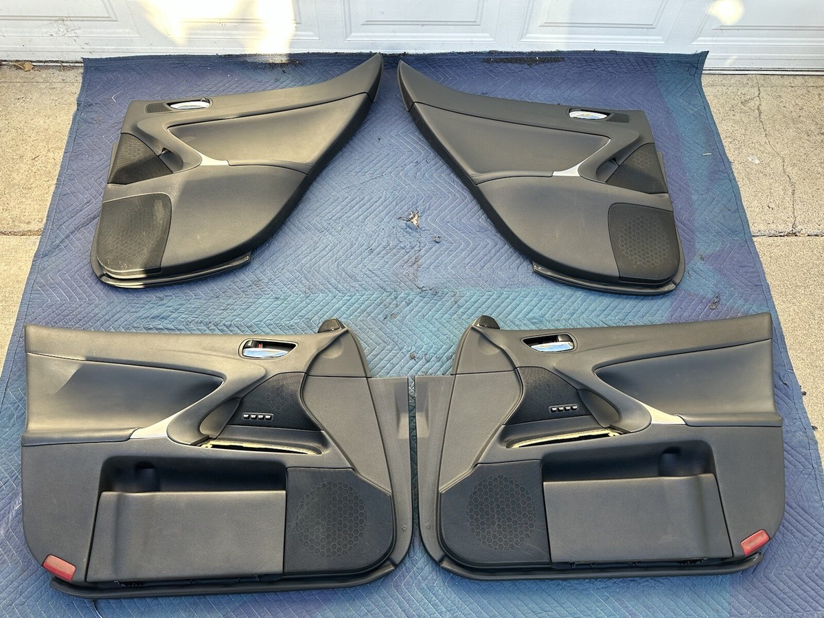 2008-2010 Lexus ISF IS250 IS350 OEM Door Panel, Black Color, 4 pcs