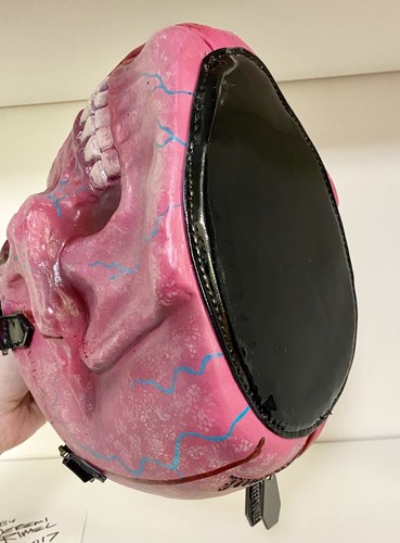 Signierte Fehlkreation Spielzeug handbemalte Schädel Geldbörse Kreepsville Jeremi Rimel Künstler - Bild 22 von 23