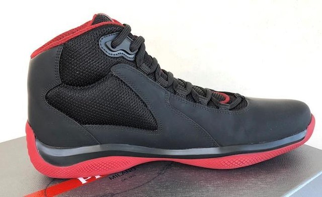 prada mens high top sneakers