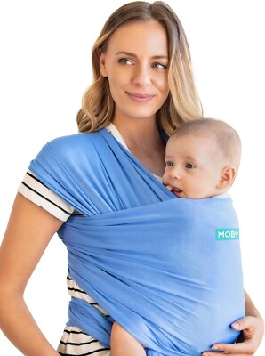 Moby wrap Tragetuch Evolution Wohndecke Leicht Anzuziehen Kornblume