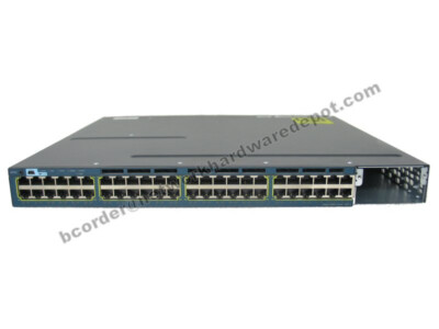 Cisco WS-C3560X-48PF-E 48-Port Gigabit PoE Switch w/ AC PWR - 1 Year Warranty