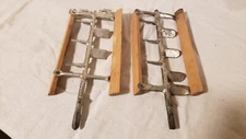Antique Ice Cream Maker Dasher Paddle Wooden Blades w/Metal Spine Pair (Qty2)