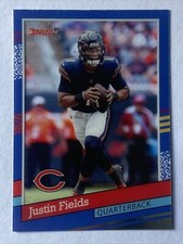 2021 Clearly Donruss Justin Fields RC 91 #91-19