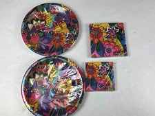 Monarque Paris Laurel Burch Laurel's Garden 16 Dinner Plates Disposable Napkins