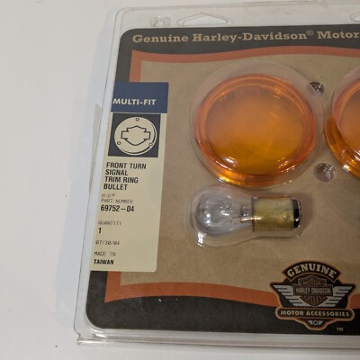 Genuine Harley-Davidson Front Turn Signal Trim Ring Bullet and