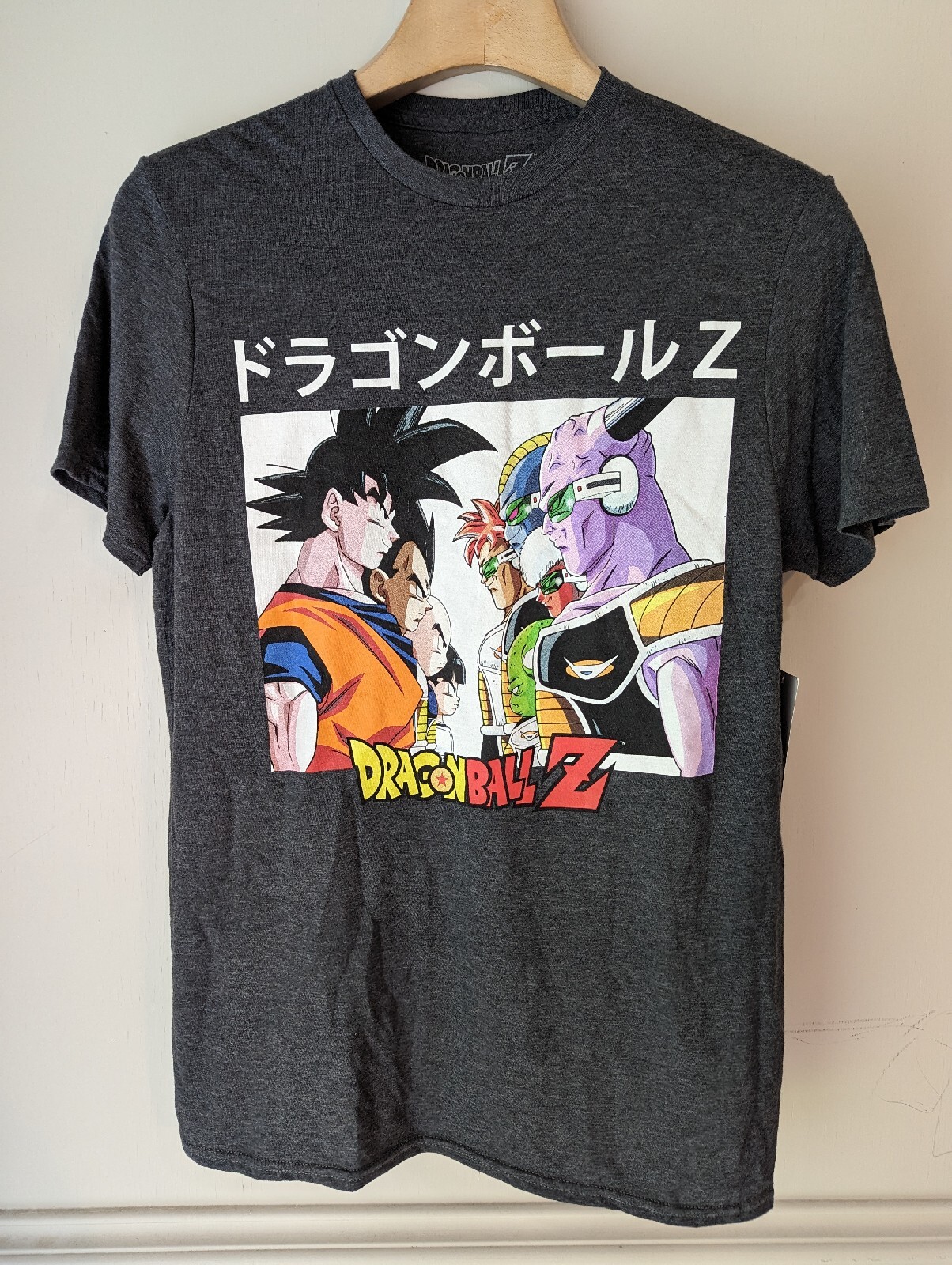 Comic Studio Dragon Ball Z Maglietta | Licenza Ufficiale | Goku & Frieza | Unisex | Nero | S T-Shirt, S