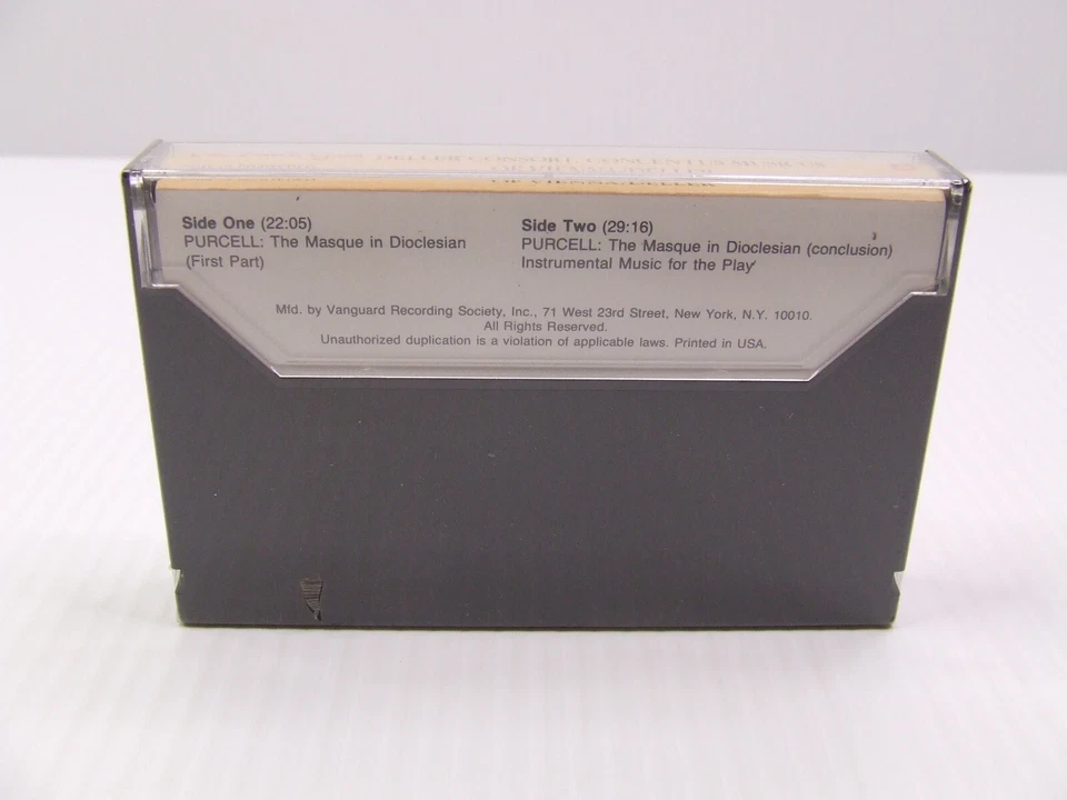 Henry Purcell - The Masque in Dioclesian (Cassette) The Bach Guild - Image 3 of 4