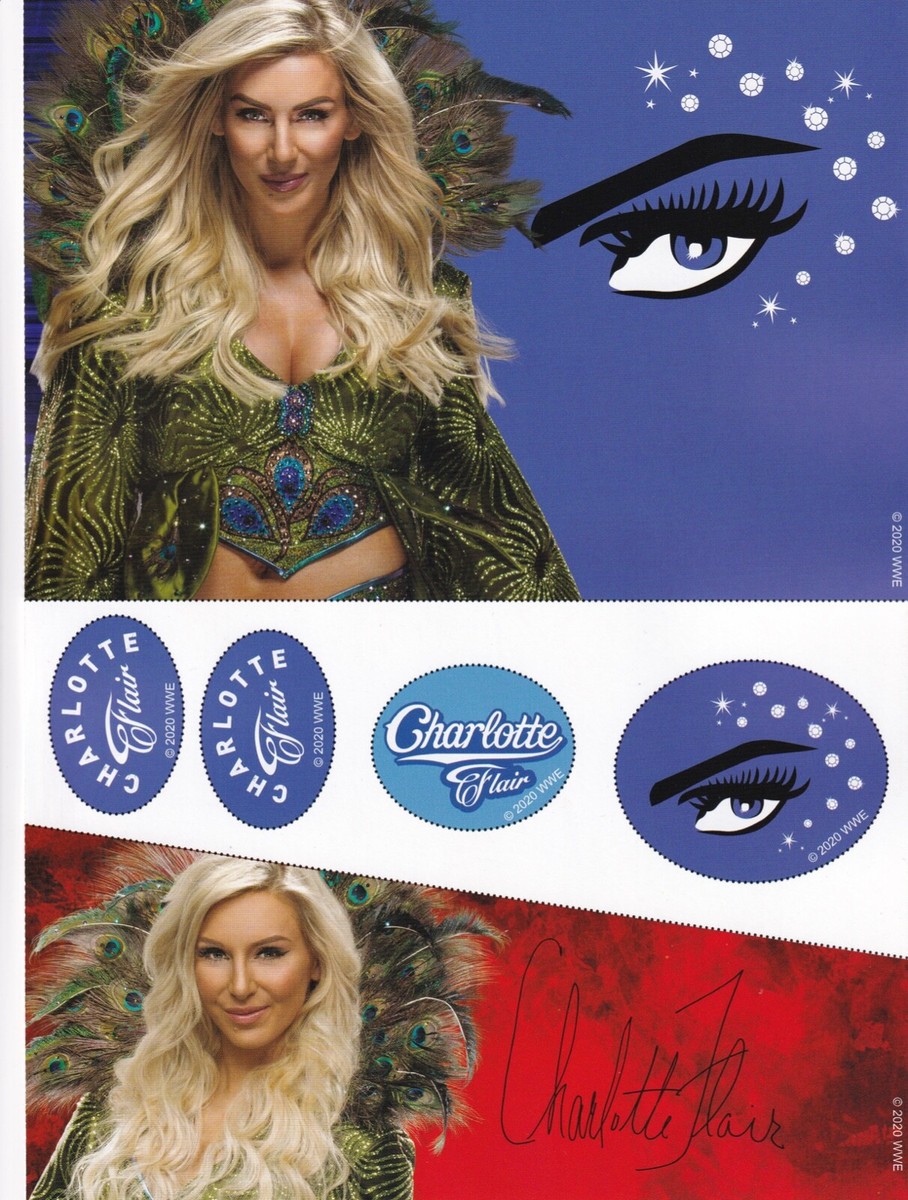 Charlotte Flair Alexa Bliss 8x10 WWE Magazine Page Poster 2020
