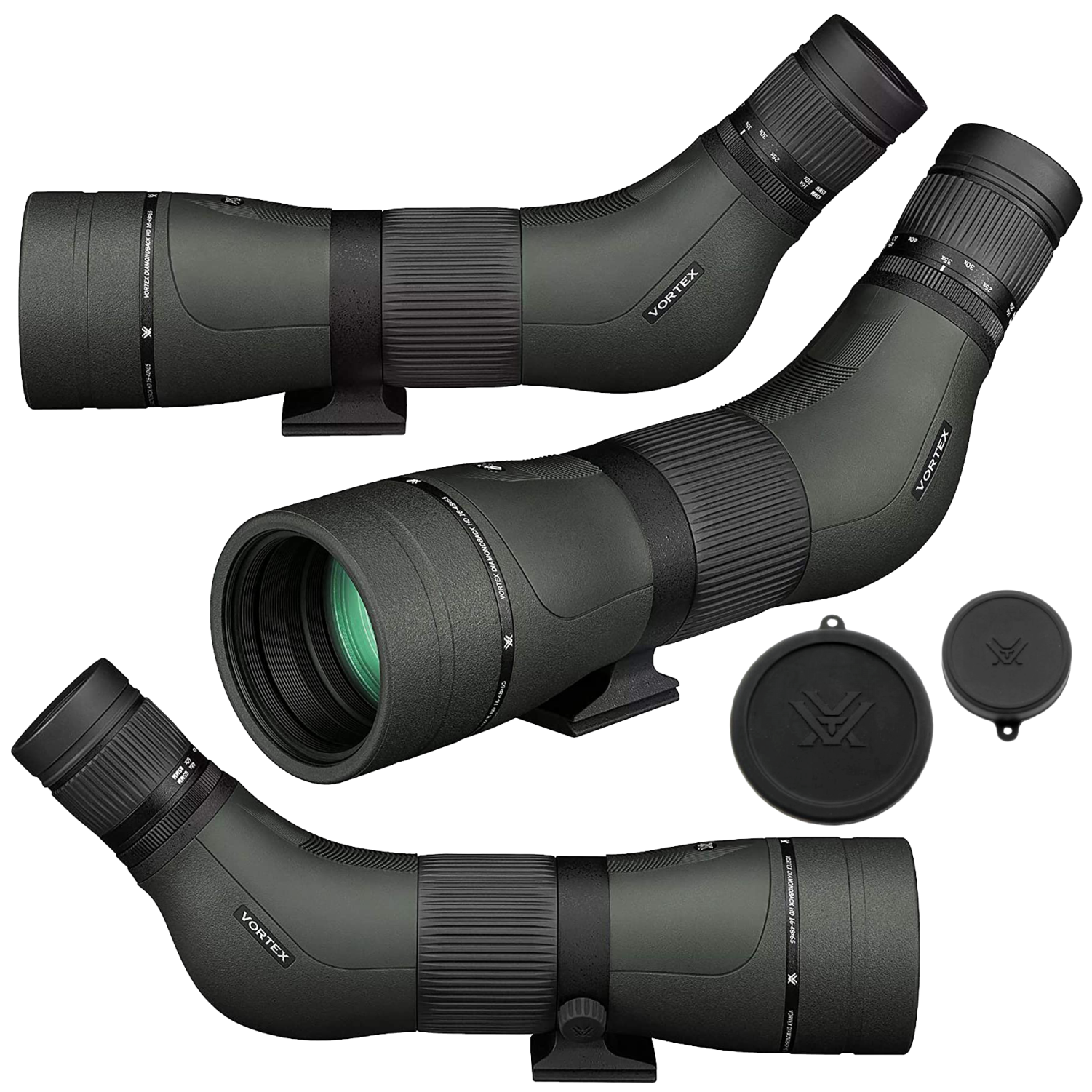 Vortex Optics Diamondback HD Spotting Scope 1648x65 Angled w/ CF Hat