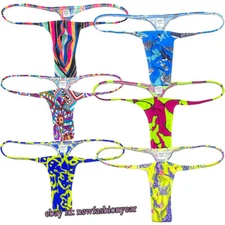 Men's Pouch String Thong Mini Bikini Slim Underwear Male Swim Tangas Jockstrap