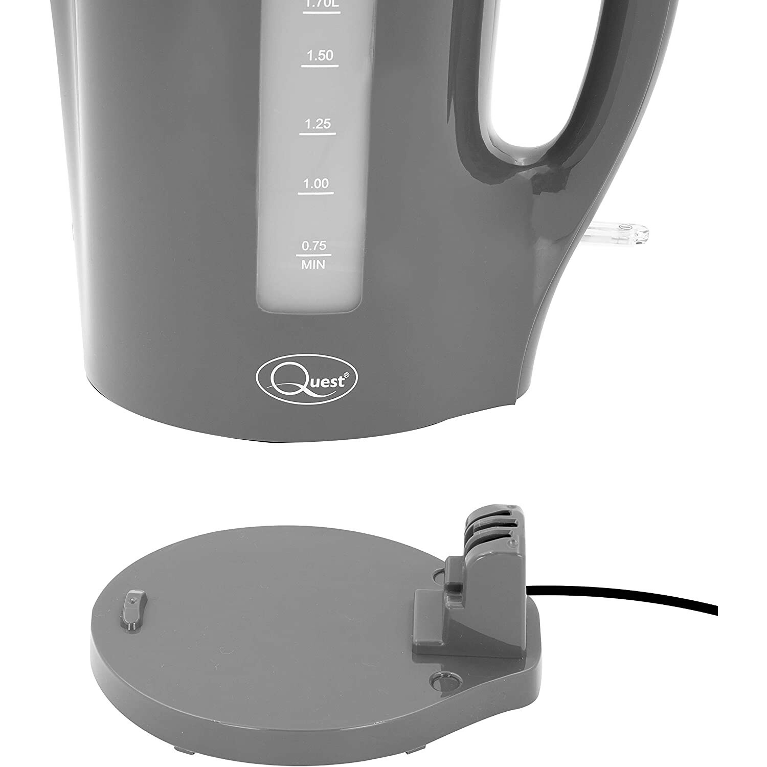 Quest 1.7L Electric Kettle Cordless Jug Hot Water Kitchen Kettle BPA