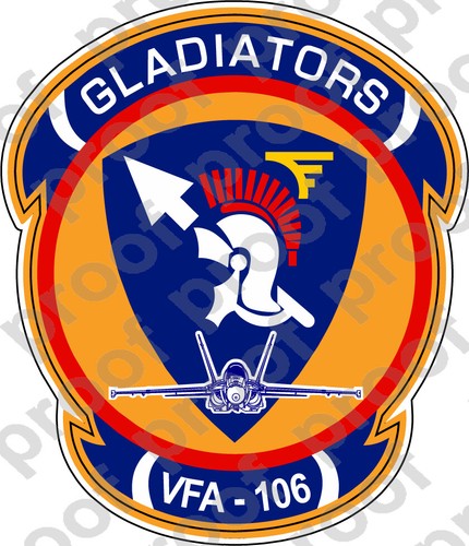 STICKER USN VFA 106 GLADIATORS | eBay