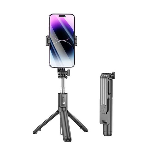 BOROFONE BY11 Bluetooth Remote Control Selfie Stick With Tripod Desktop Stand - 第 3/4 張圖片