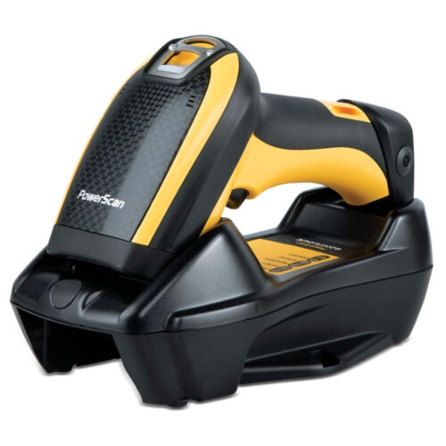 Datalogic PowerScan PBT9501-RB Giallo/Nero Bluetooth 3.0 con Scanner Base IP65 - Foto 3 di 14