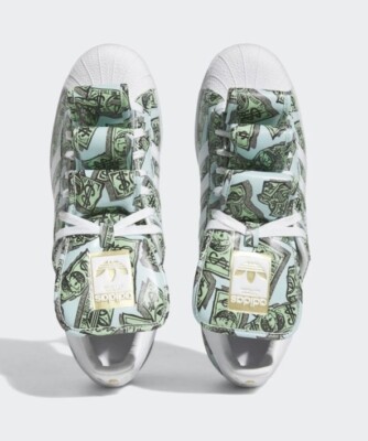 Size 9.5 - adidas Jeremy Scott x Superstar Money | eBay