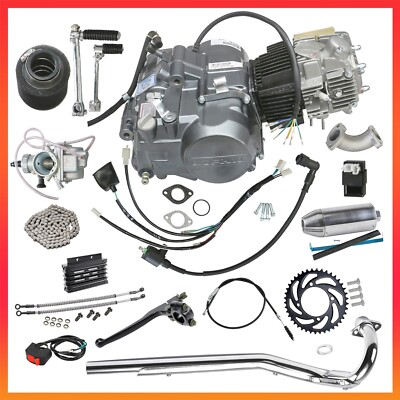 #ad Lifan 140cc Engine Exhaust Full Kit For CRF70 CRF50 XR50 CT90 CT70 XR70 Pit Bike $655.37