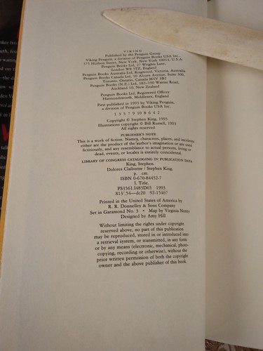 Stephen King Dolores Claiborne First Edition $23.50 VIKING - Picture 3 of 8