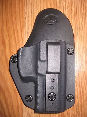 IWB Kydex/Leather Hybrid Holster small print with adjustable retention for S&W 