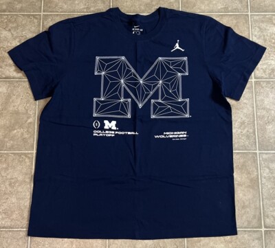Nike Jordan Michigan Wolverines College Football Playoff CFP Blue