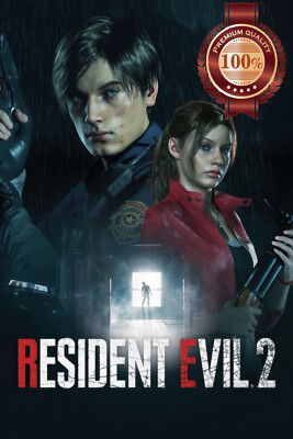 RESIDENT EVIL 2 2019 REMAKE ZOMBIE SURVIVAL VIDEO GAME ART PRINT PREMIUM POSTER