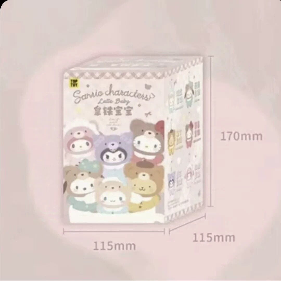 TOPTOY Sanrio Latte Baby Series Plush Doll Keychain (1 Blind Box