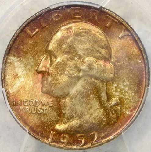 1952 D WASHINGTON SILVER QUARTER GORGEOUS COIN CHOICE PQ++ SCARCE PCGS MS 67 CAC