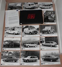 (38B) RARE DOSSIER PRESSE GAMME PEUGEOT 1987 (205 GTI/ CTI / 505 V6 /GTi / P4)