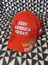 DC Donald Trump Keep America Great 2020  Red Embroidered Adjustable Cap